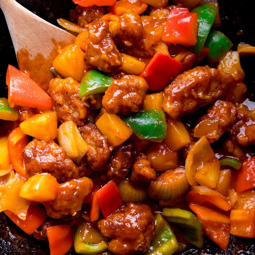 [FRY007R2] Sweet & Sour Pork + Sauce (400g) 