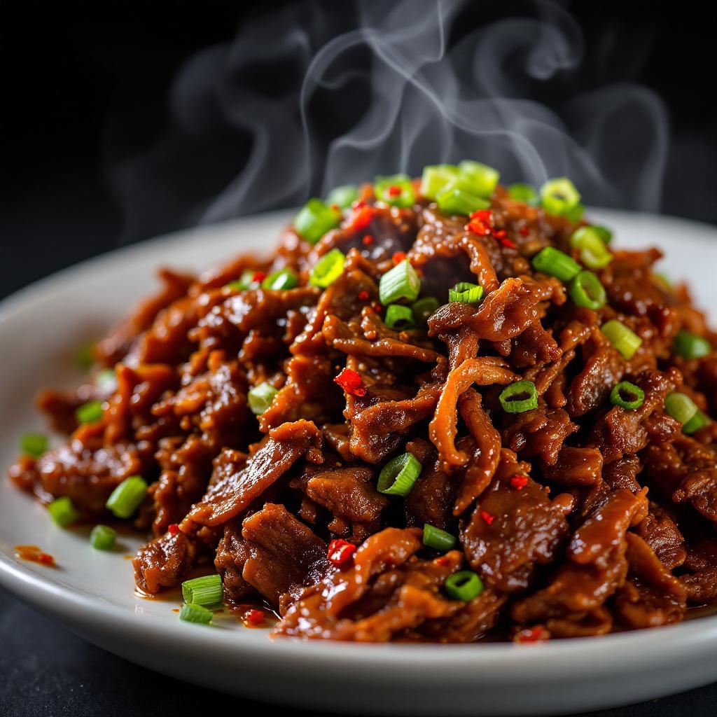 [FRY008R2] 干牛丝 + 汁 (400克)