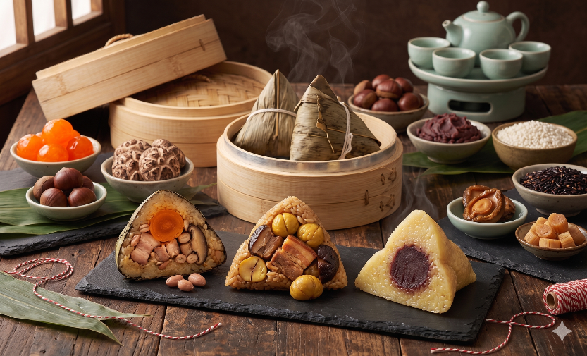 經典三款粽（港式/馬來/紅豆）