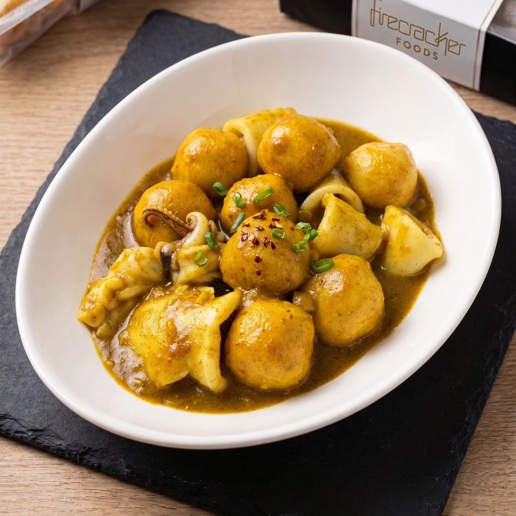 Curry Seafood - Fish Balls & Baby Squid (230g)